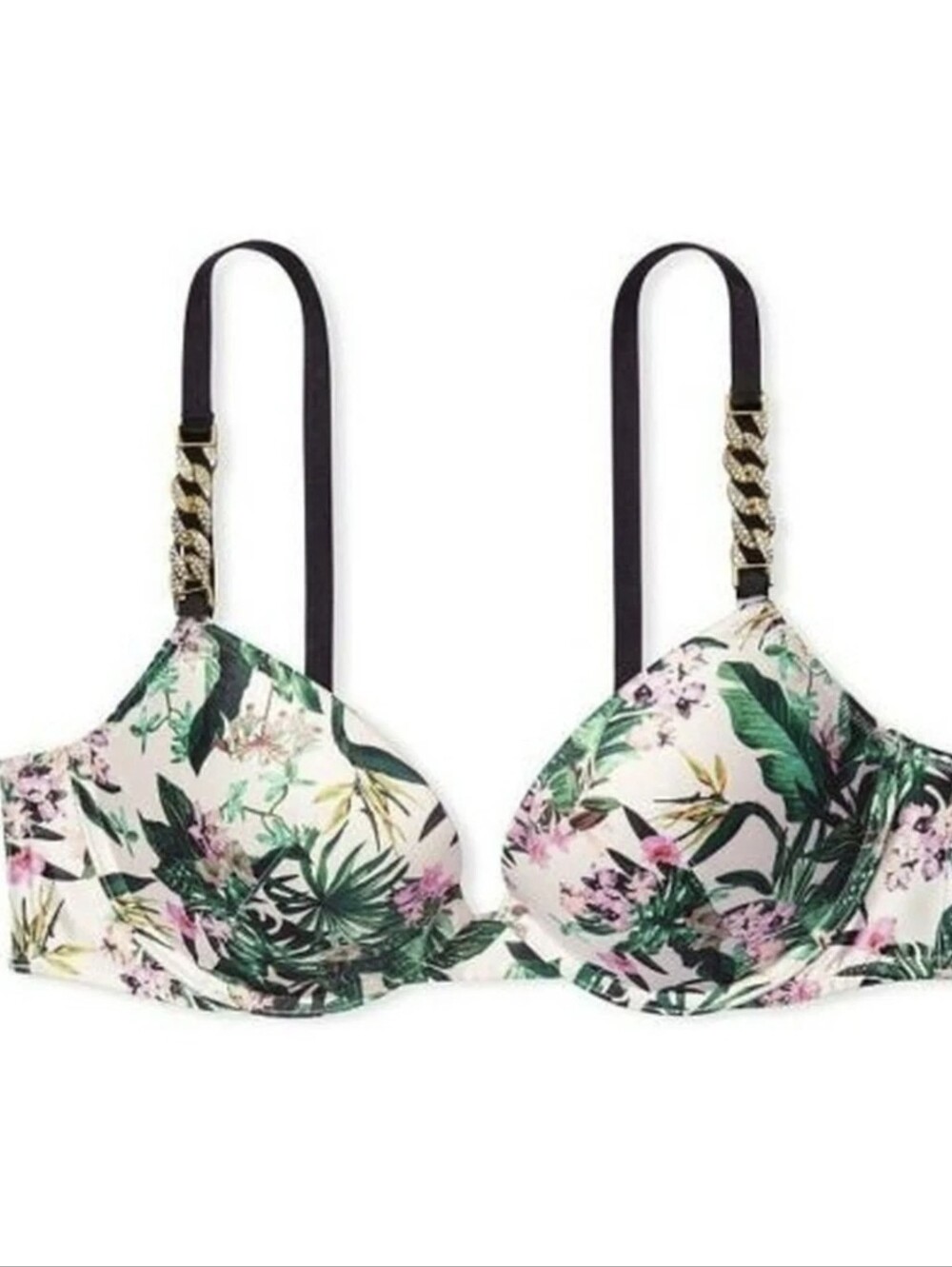 NWT Victoria's Secret Very Sexy Push Up & Bikini Panty Orchid Paradise 30C XS